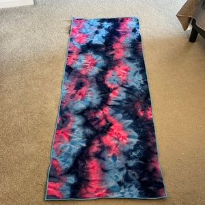 tie dye yoga mat towel